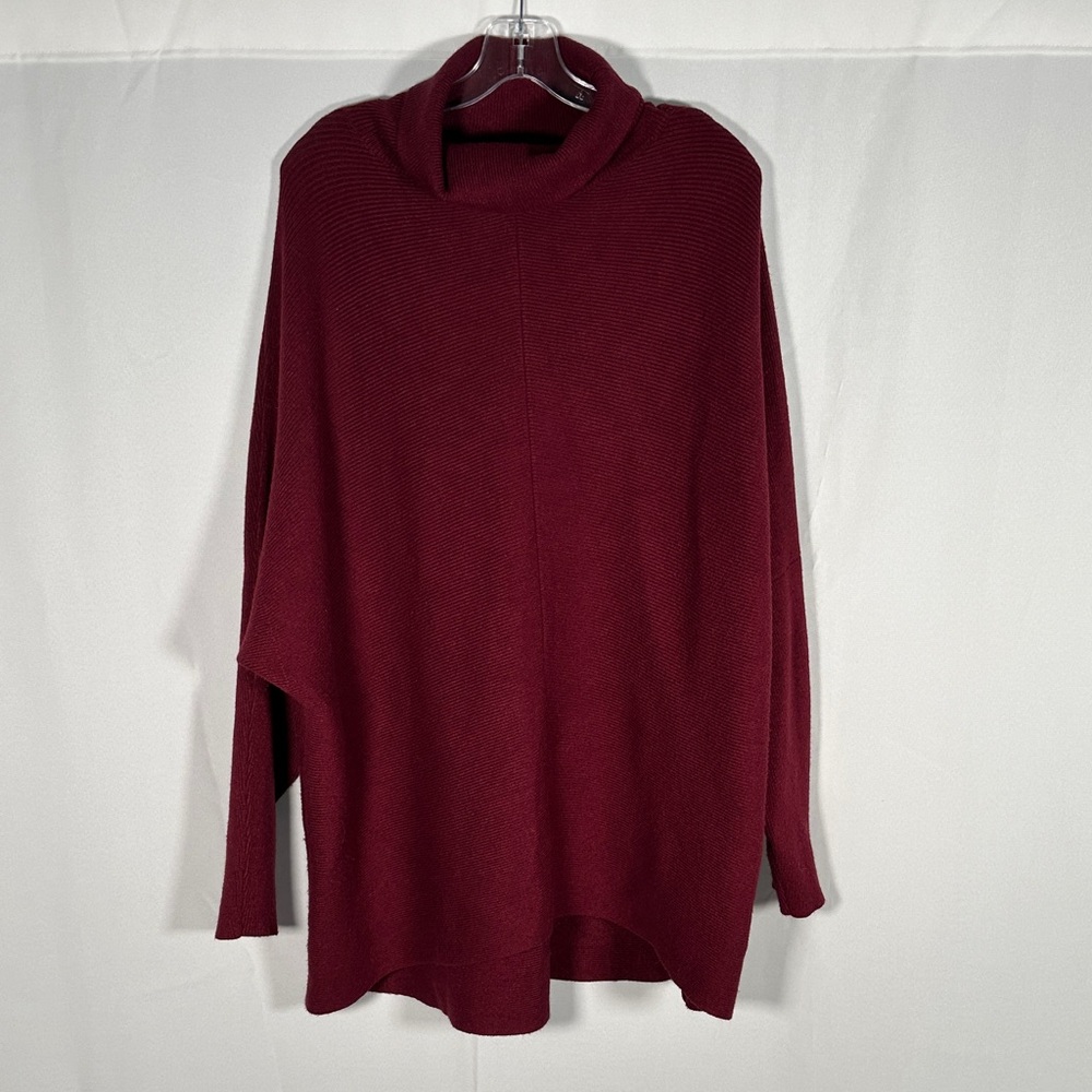 Burgundy Women's Sweater Soft And Cozy Size XL
